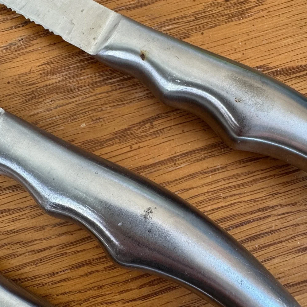 Forever Sharp Surgical Stainless Steel Knife‎ Set 3 Piece Serrated Fillet Paring